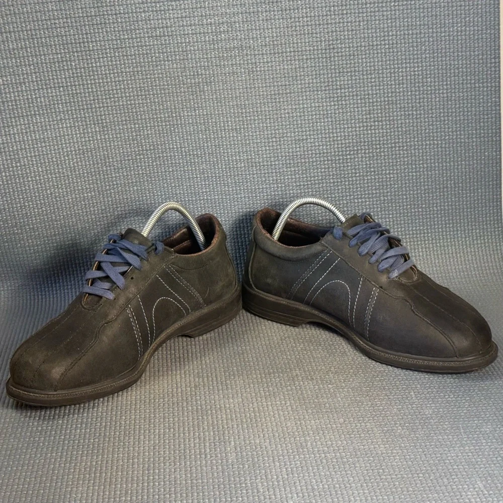 Allen Edmonds Jack Nicklaus Golf Shoes Black Leather Lace Up Men’s Size 9‎ 3E
